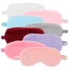 BIUDECO 8Pcs Eye Masks Plush Sleeping Blindfolds Skin Friendly Comfort