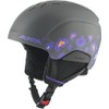 ALPINA PIZI Unisex Youth Ski Helmet Midnight Grey Matte Leo