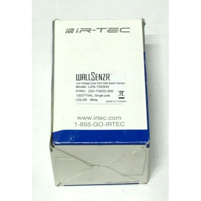 Ir-Tec LDT‑700SW Line Voltage Dual‑Tech Wall Switch Sensor 120/277VAC 2-pole