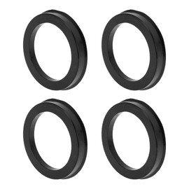 INFINAUTO 72.1mm to 54.1mm Car Wheel Hub Centric Rings Black Polycarbonate Wheels Center Shaft Shock Absorbing Hubrings 4 Pcs