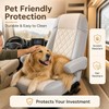 SummerCool RV Seat Covers for Captains Chairs,Faux Leather Camper Seat