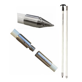 Undisclosed Island Anchor - 1" x 8' - 2 Piece - Shallow Water Anchor Pole - White