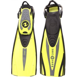 Aqua Lung Express ADJ Strap Heel Diving Fin (Yellow, Small)