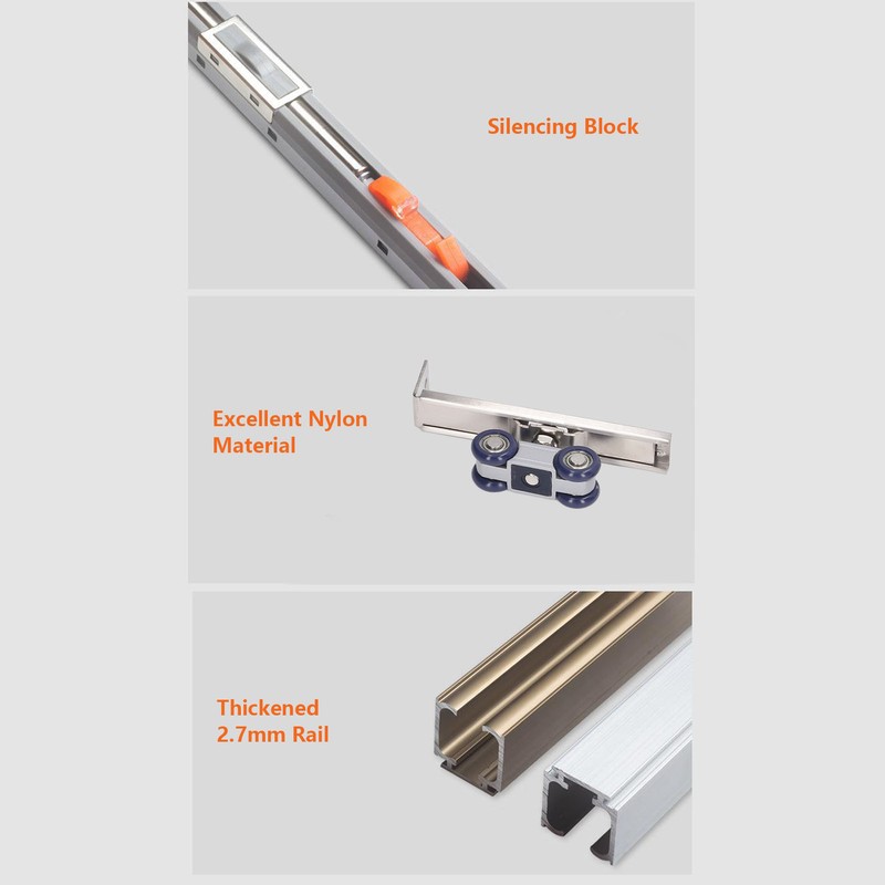 Roller Trolley 4 Wheel Silent Trolley Assembly Roller for Solid