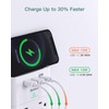 Addtam Multi Plug Wall Outlet, Surge Protector Wall Mount with