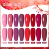 MTSSII Burgundy Red Gel Nail Polish Set for Nails 12