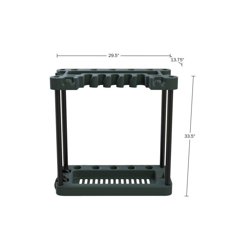 Garden Tool Organizer - Utility Rack, Holds Yard Tools -