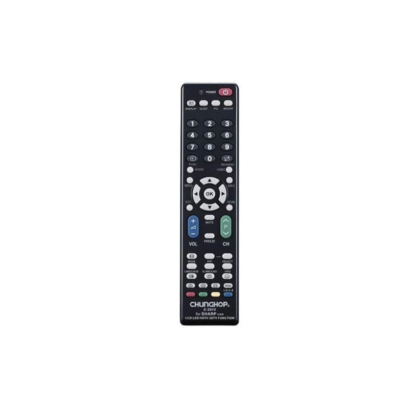 Chunghop Universal TV Remote Control Compatible with Sharp LCD Smart