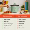 bella 1.5 Qt Slow Cooker with 3 Heat Manual Control,
