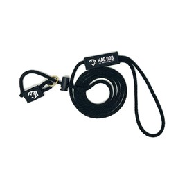 Mad Dog Products 1/4" x 10' Black English Slip Lead Solid Braid Dog Leash