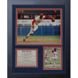 Legends Never Die "Bob Gibson Vertical Framed Photo Collage, 11 x 14-Inch, (11037U)