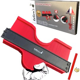 XXL Lockable Contour Gauge - Metal Lock - Contour Copier - Cutting Jig - Profile Duplicator - Shape Protractor - Measuring Tool Kit for Flooring Tiles