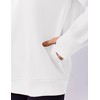 PINSPARK Crew Neck Sweatshirts Women Loose Fit Preppy Pullover Top