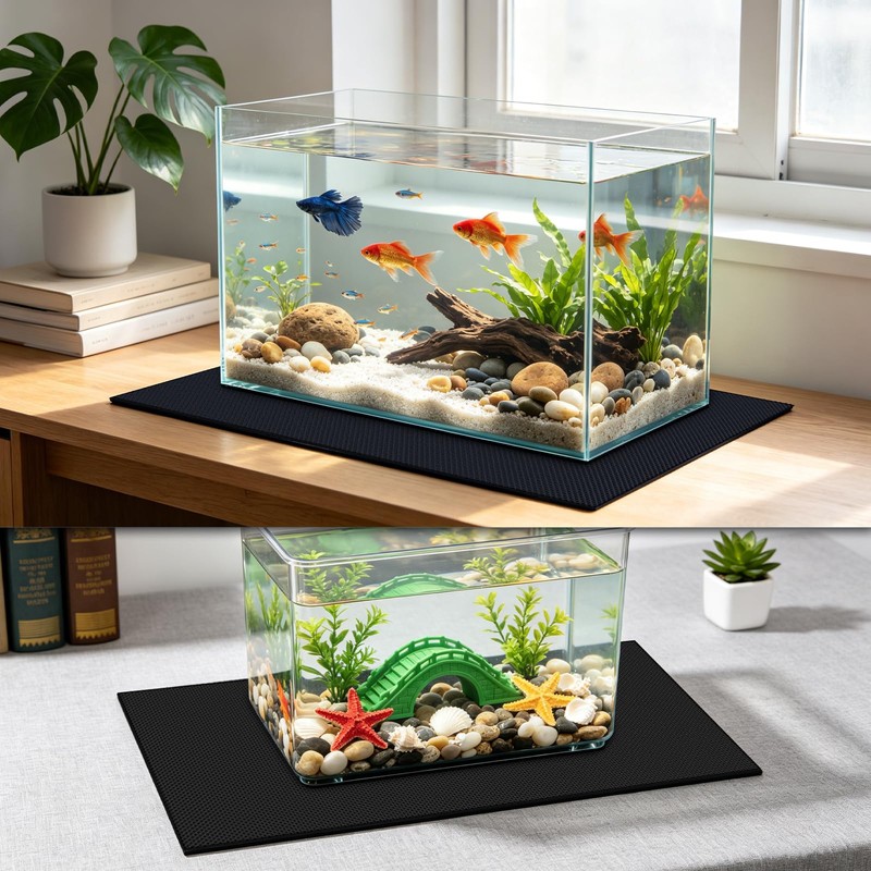 15 x 30 x 0.2 Inches Aquarium Leveling Mat, 2PCS