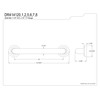 Kingston Brass DR414122 Designer Trimscape Manhattan Decor 12-Inch Grab Bar
