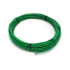 THE CIMPLE CO 25 Feet (7.5 Meter) - Insulated Solid Copper THHN/THWN Wire - 14 AWG, Made in The USA, Residential, Commerical, Industrial, Grounding, Electrical Rated for 600 Volts - in Green