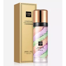 SENANA MARINA Base Maquillaje Corrige E Ilumina Tricolor Impermeable 40g