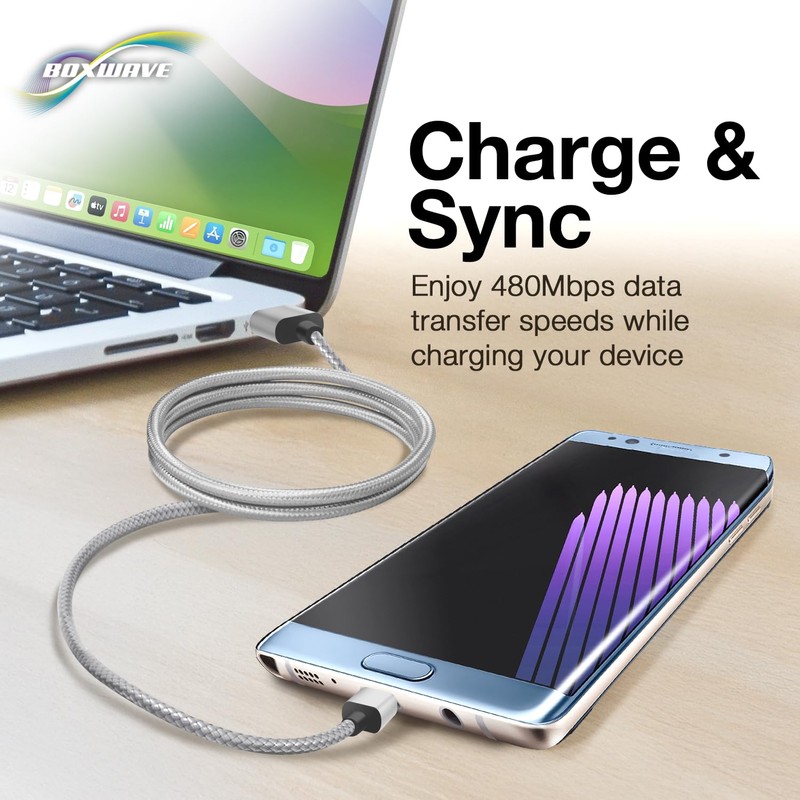 BoxWave Cable Compatible with Panasonic Toughpad FZ-N1 - Micro USB