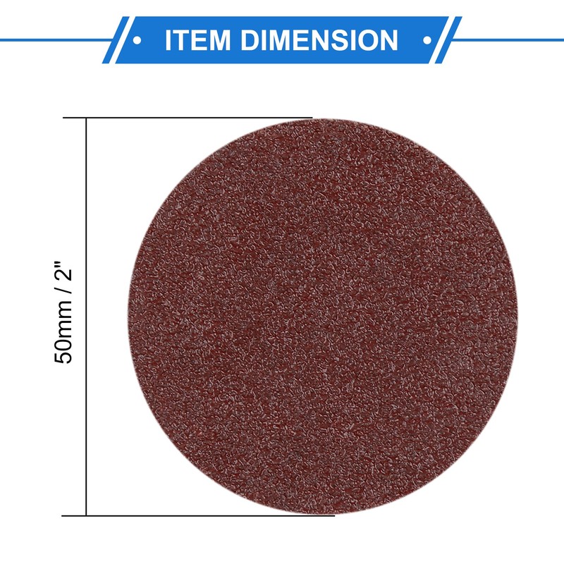 VekAuto 80 Pcs Roll Lock Sanding Disc, 2 Inch for