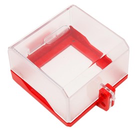 Luqeeg Emergency Stop Switch Cover, Push Button Actuator, Manual Operation, Red