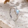 MILACOLATO 925 Sterling Silver Ring for Women Opal Ring with