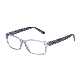 Calabria L 15560 Blue Light Filter Reading Glasses +1.00 Crystal Pink Purple Women Designer Trendy Reader Fashion Eyeglasses