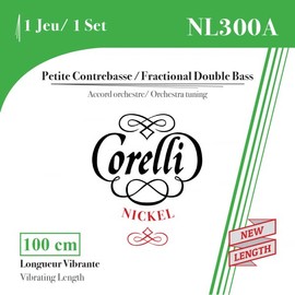 Corelli Double Bass Strings Fractional - Small Scale G 1/2 301A