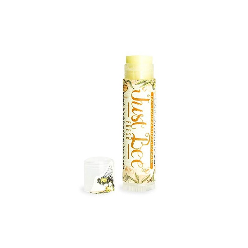 Just Bee 100% Natural Beeswax Lip Balm with Organic Oils