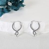 MONGAS Snake Earrings Sterling Silver Snake Hoop Earrings Snake Jewelry