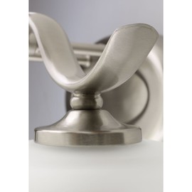 Progress Lighting P2018-09 Transitional Four Bath from Gather Collection in Bronze/Dark Finish Lighting Accessory, Brushed Nickel