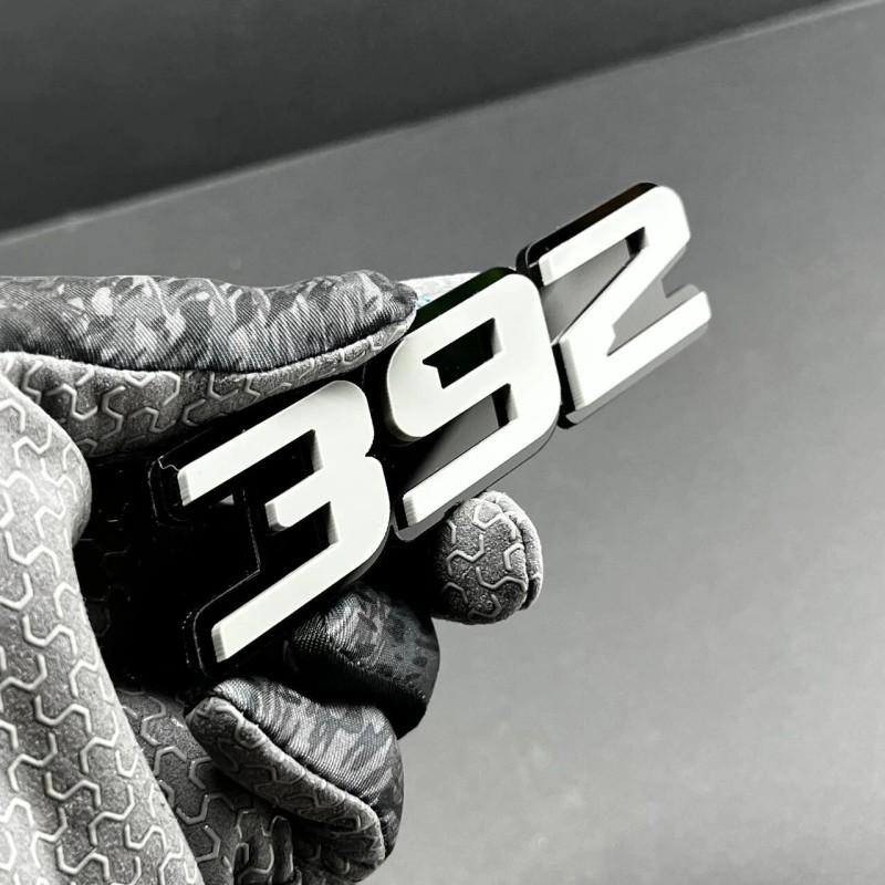 Emblem Badge 2x White black 392 Hemi Emblems 392 Side