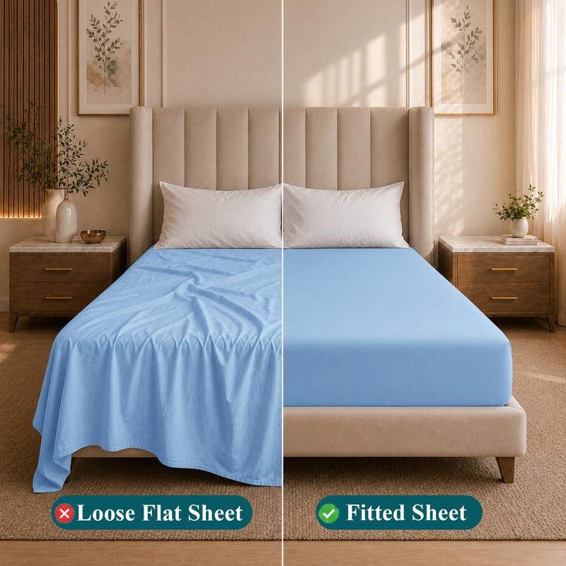 Moonlight Bedding King Size Fitted Sheets - 25cm Deep King