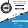 Boocalny 6 Inch Rubber Bungee Cords with Hooks, 10 Pack