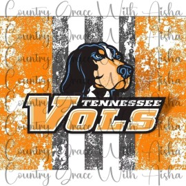 Handmade 20oz Skinny Tumbler Sublimation Transfer Vols Football Ready To Press