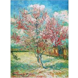 Moruska The Pink Peach Tree by Vincent Van Gogh Rompecabezas de 1000 piezas para adultos
