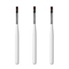 zalati Brush Pen 3pcs Nail Art Pen with Nylon Flat