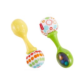 Fisher-Price Rattle 'n Rock Maracas, Green/Yellow