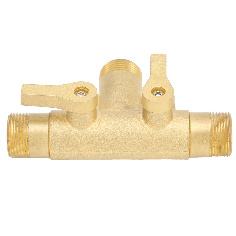 Male Thread G1/2 Tee Joint Ball Valve 3‑Way Pipe Connector