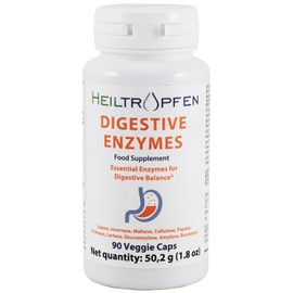 Digestive Enzymes | 90 Veggie Capsules | Food Supplement | Heiltropfen®