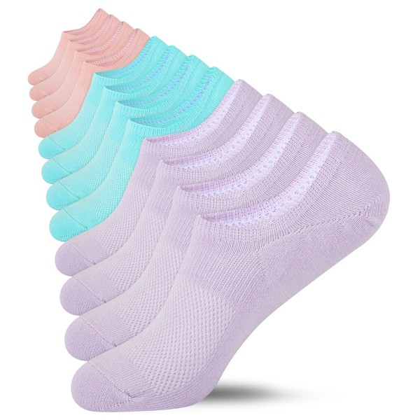 Heatuff No Show Socks Womens Cotton Low Cut Non Slip