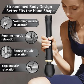 Smmgqeee Handheld Massager-Cordless Vbrating Massagers-Travel-Quiet-Relax Body Muscles-Perfect Back Legs Hand Pains and Sports