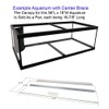 Glass Canopy Two Piece Set for Aquariums with and Without