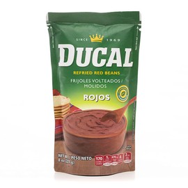 Ducal Refried Red Beans Pouch, 8 Ounce (Pack of 24) - Instant Vegetarian Refried Red Beans, Non-GMO And Gluten-Free - Excellent Source in Protein And Iron, Cholesterol Free