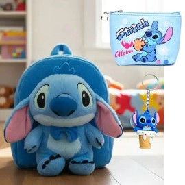 Mochila De Peluche Stitch Morral De Felpa Para Viaje O Casua