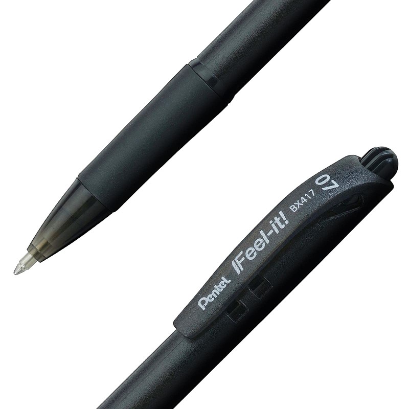 Pentel BX417BP3-M Bolígrafo Rt Feel-It 0.7 mm BP 3 piezas