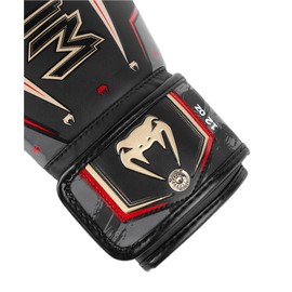 Venum, Elite Evo Boxing Gloves, Unisex Adult, 12 Oz, Black/Gold/Red