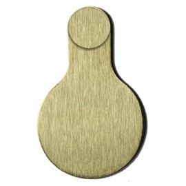 SecureAview Premium All Metal Door Viewer Cover - ADA Compliant (Satin Stainless Steel) (Satin Brass)