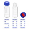 PATIKIL 2ml Autosampler Vial, 500 Pack Pre-Slit Septa HPLC/GC Vials