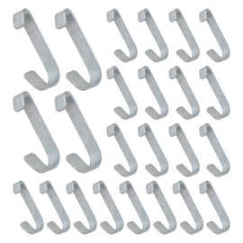 VIVIDA 1-3/8" Gate Clips for Chain Link Fence, Kennel Panel Clip Band for 1-3/8" OD Pipe, 1-3/8" Chain Link Fence Parts, Galvanized Steel, 24 PCS