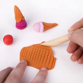 DAS Clay Wooden Assorted Modelling Tools, 7 Pieces, Ideal for Professional Clay Users